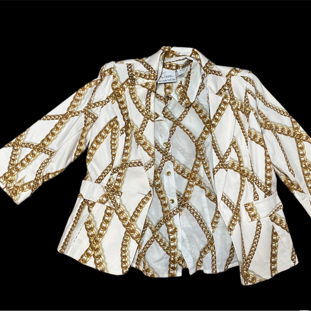 Matching Chains Suit Jacket and Shirt